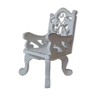 Chair wood and metal for doll's house