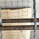 Very large vintage sliding wooden ladder