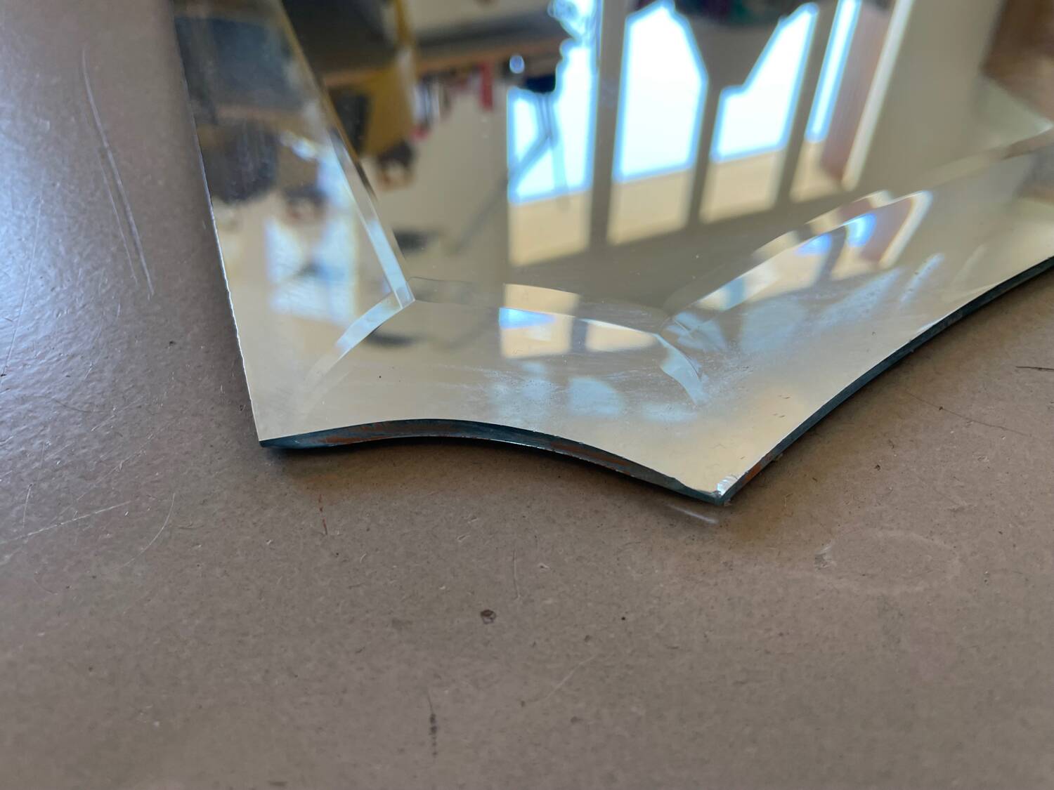 Beveled mirror 40x122cm