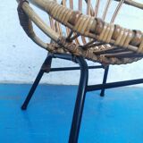 Rattan armchair 1960