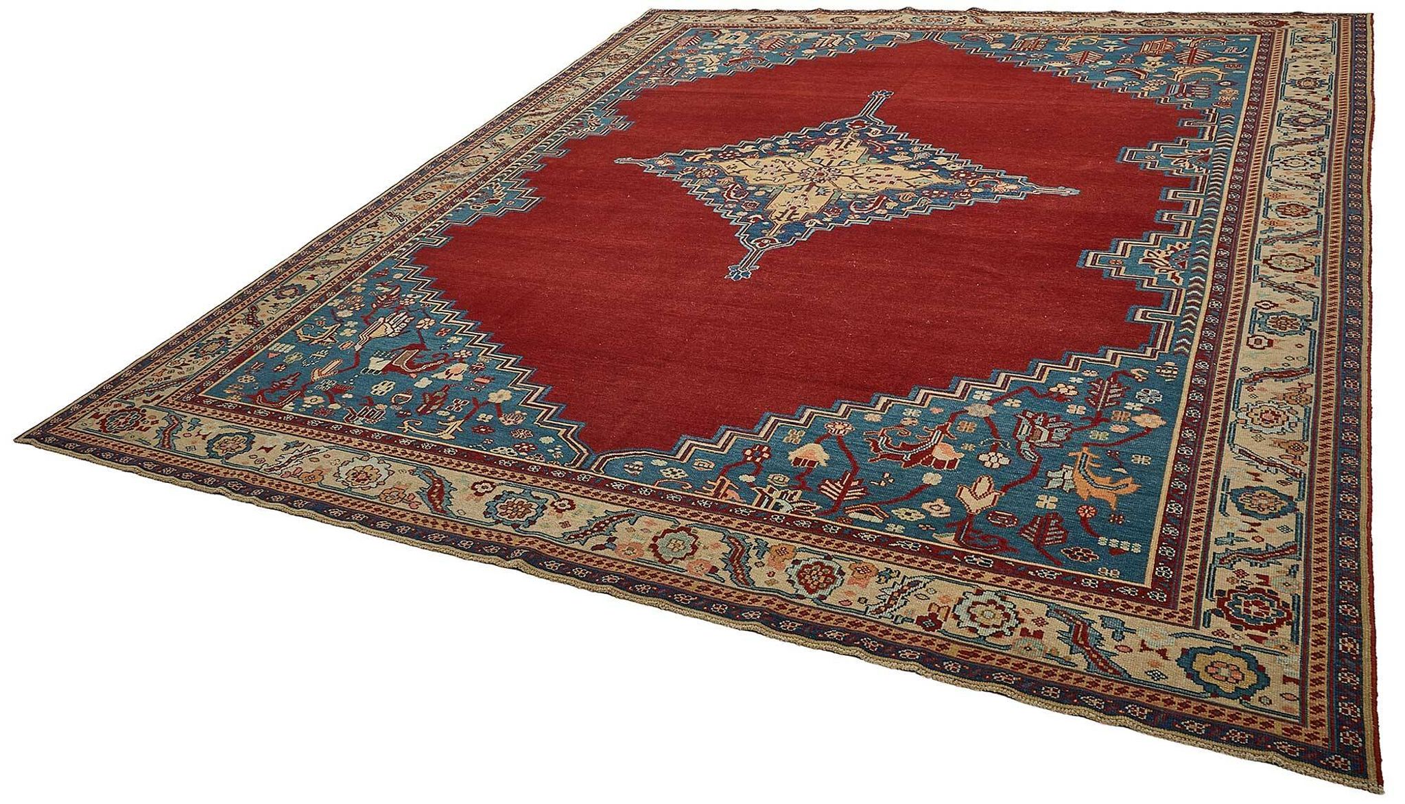 Turkish Handknotted Wool Oushak Rug 292 cm x 361 cm