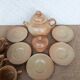 Vintage CNP France village stoneware chocolate tea coffee set