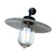 Wall lamp COL de Cygne authentic steel cast old lamp 1920 1930