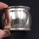 Lot of 6 rounds of silver metal towels