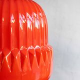 Vintage Czechoslovak Glass Hanging Lamp By Osvětlovací Sklo, 1970s