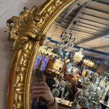 Miroir Louis XV biseauté doré à l or