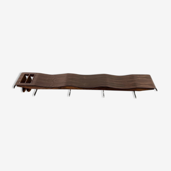 Bench "Onda" by Jorge Zalszulpin for Atelier Moveis S.A, Brazil 1960.