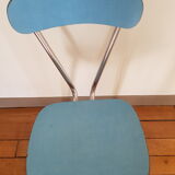Blue formica chair