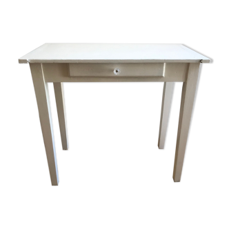 White office desk