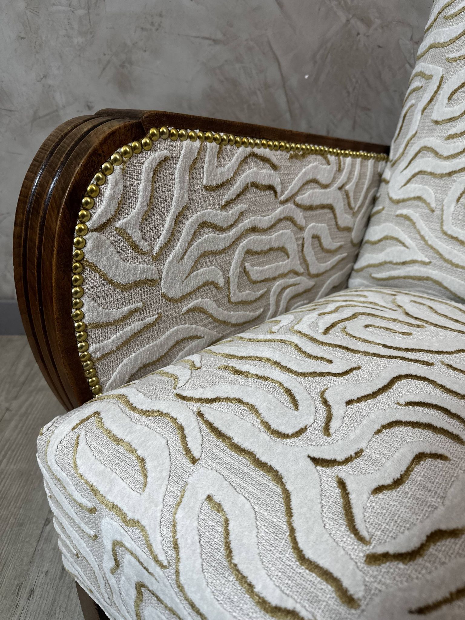 Art Deco armchair restored