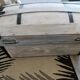Restored old white cerused chest.