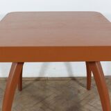 Chaises longues en bois courbé avec table basse par Jindřich Halabala, années 1930, lot de 3