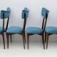 Ico & Luisa Parisi Rare Set of Six Mid-century Modern Velvet Dining Chairs