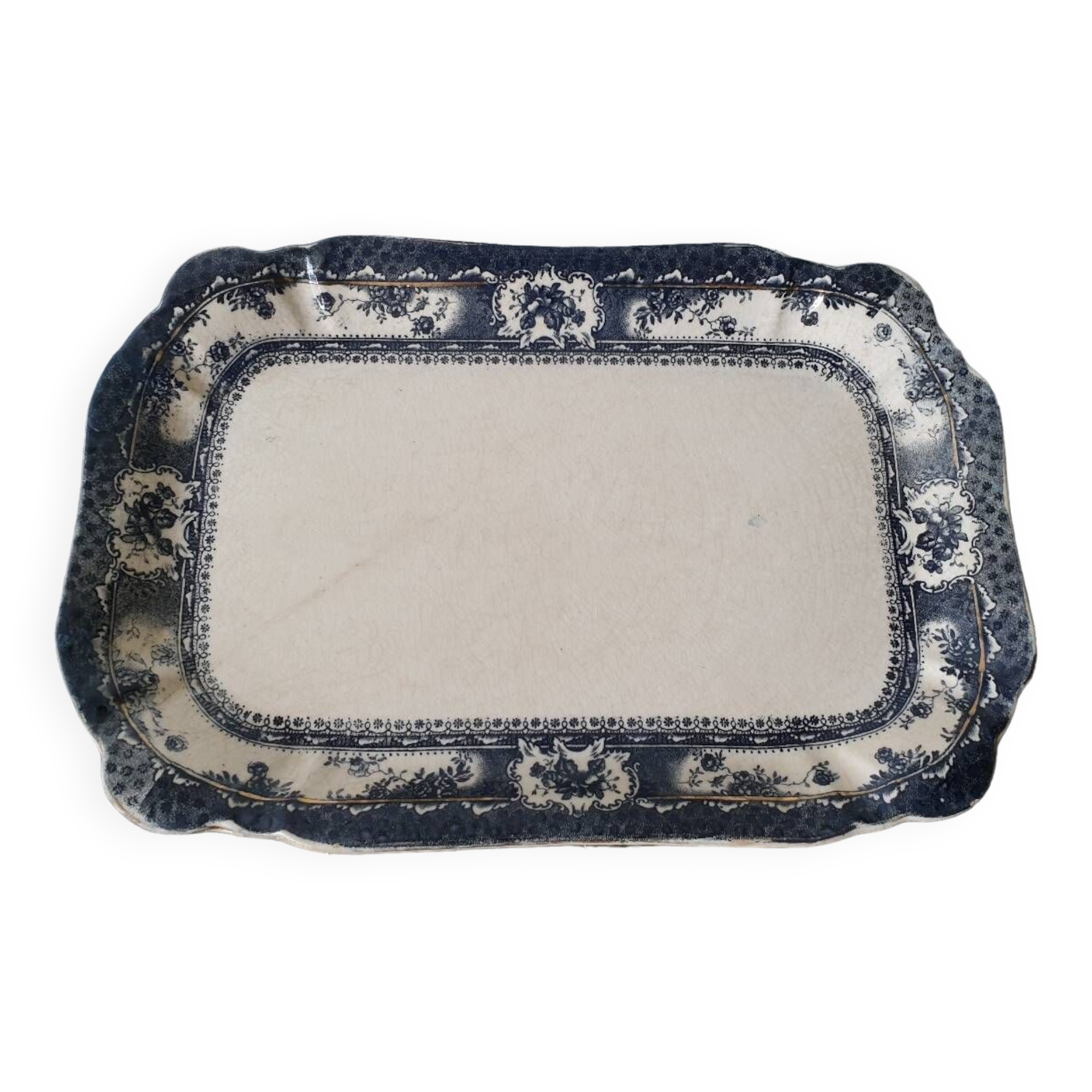 Sacavem rectangular dish circa 1900