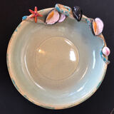 Paris ceramic dish with slip decoration, by Suzy Coste