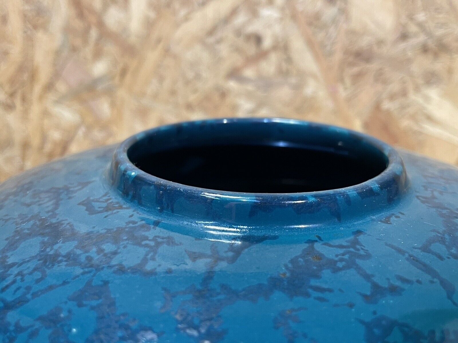 Vase ball earthenware Saint-Clement, France, art deco era