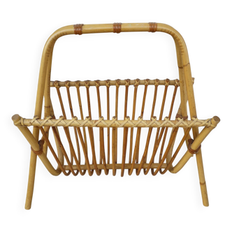 Porte-revues rotin