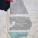 Authentic Moroccan wool rug handwoven, 250x150 cm