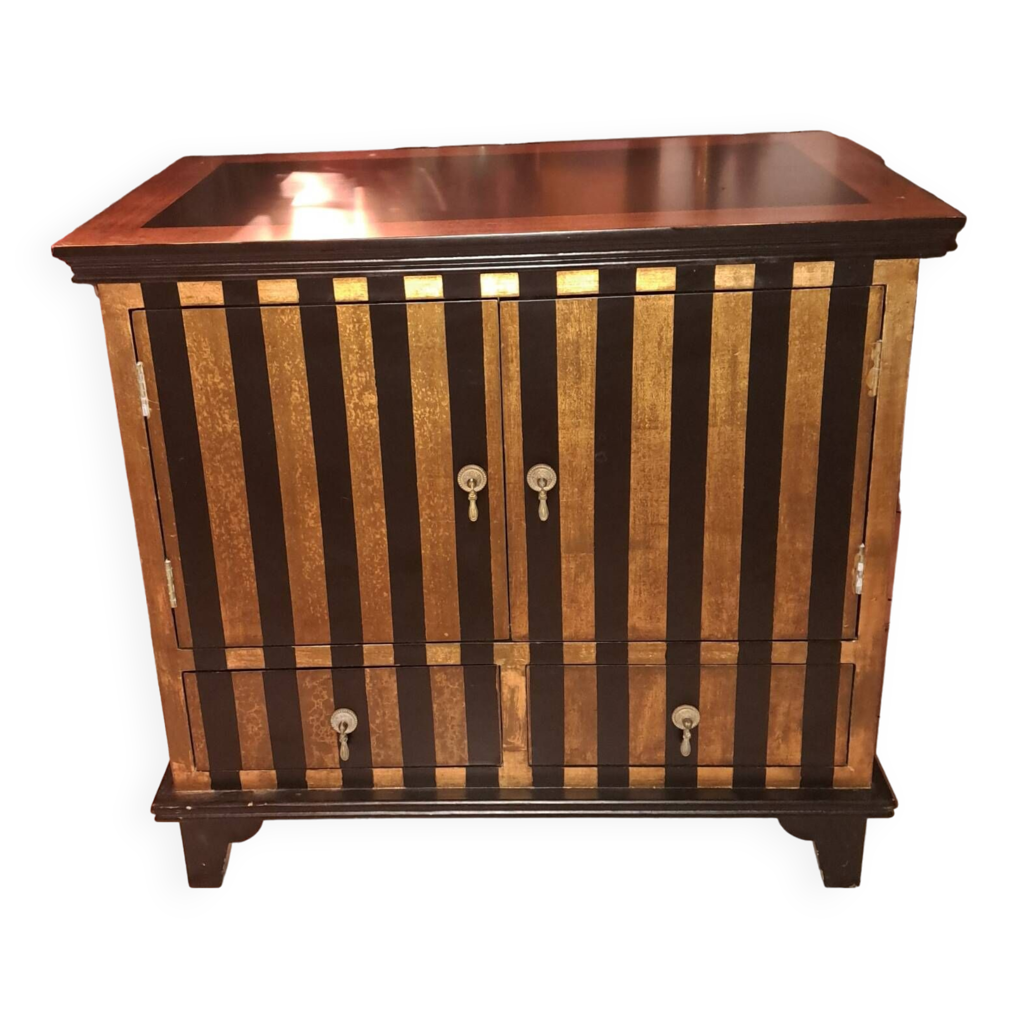 Meuble en bois laquée Roche Bobois. Modèle Volubilis.