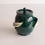 Green ceramic pot