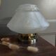 White art-deco lamp