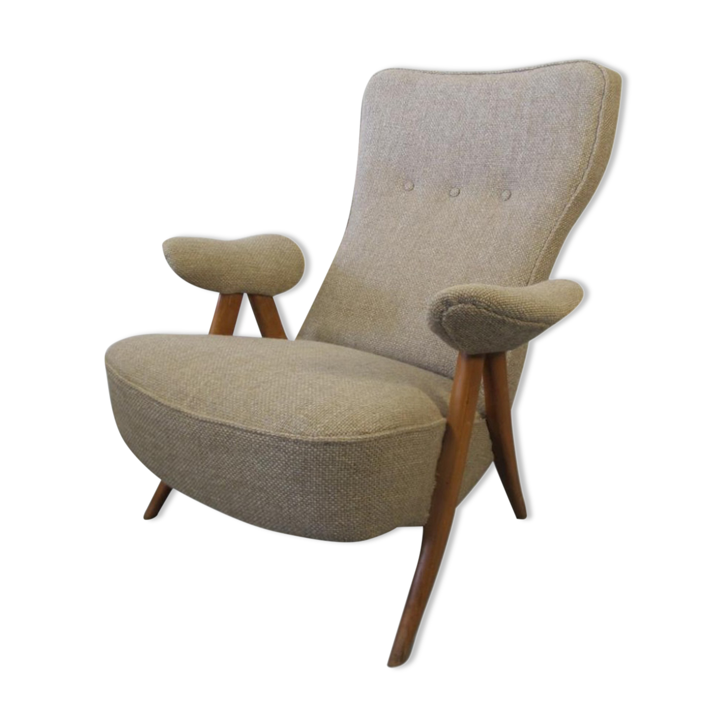 Chair living room 105 mid-century by Theo Ruth for Artifort, 1950 s
