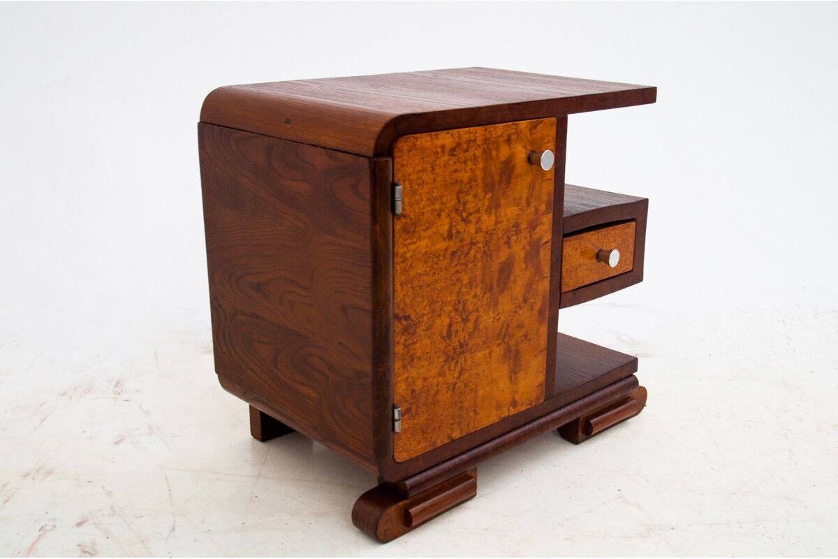 Art Deco bedside tables, Poland, 1940