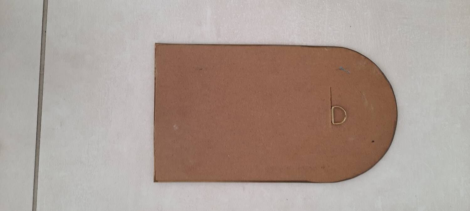 Brass mirror