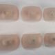 Set of six pink murano glass sconces. Italy 1970s