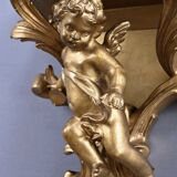 Pair of gilt wood wall consoles – late 19th century