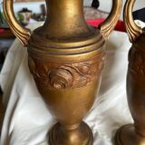 Pair of plaster amphorae
