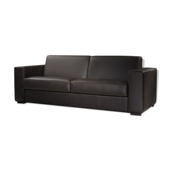 Dublin Brown Leather Convertible Sofa The House Of Selency Dublin Brown Leather Convertible Sofa, Leather Convertible Sofa