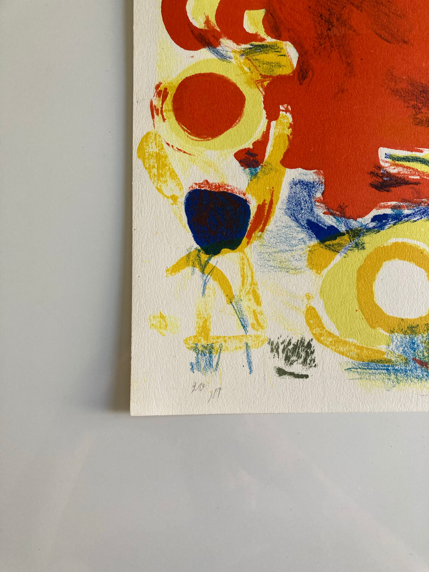Numbered lithograph 19/20 and signed by Ger Lataster - Circa 1956