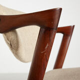 Model 42 teak dining chairs by Kai Kristiansen for Schou Andersen