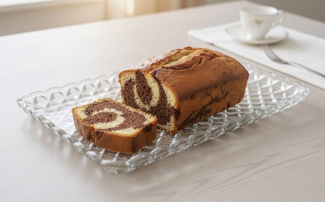 Pressed glass service plate with diamond points, 1950s