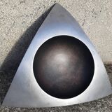 Cast aluminum ashtray or pocket emptier