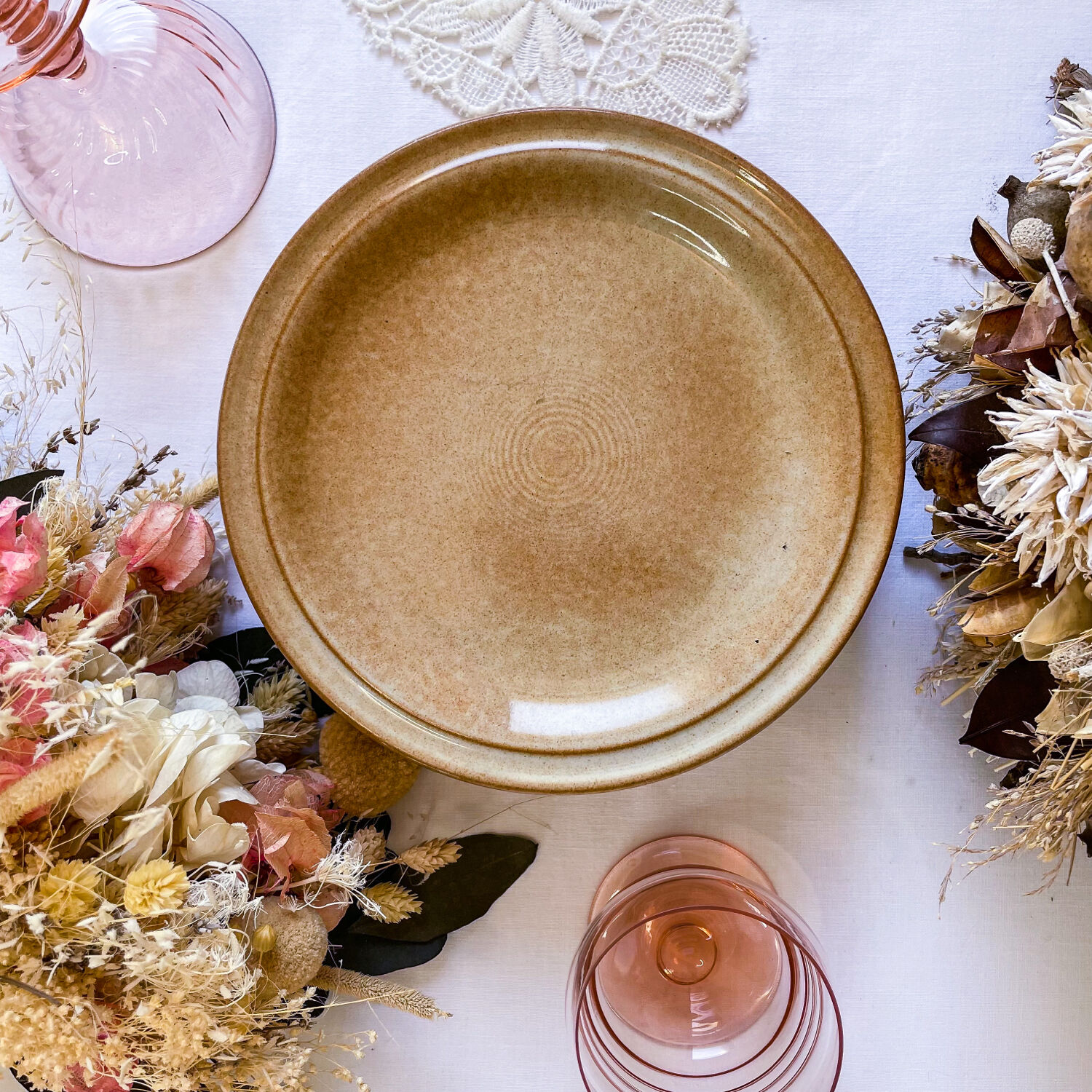 Stoneware dessert service