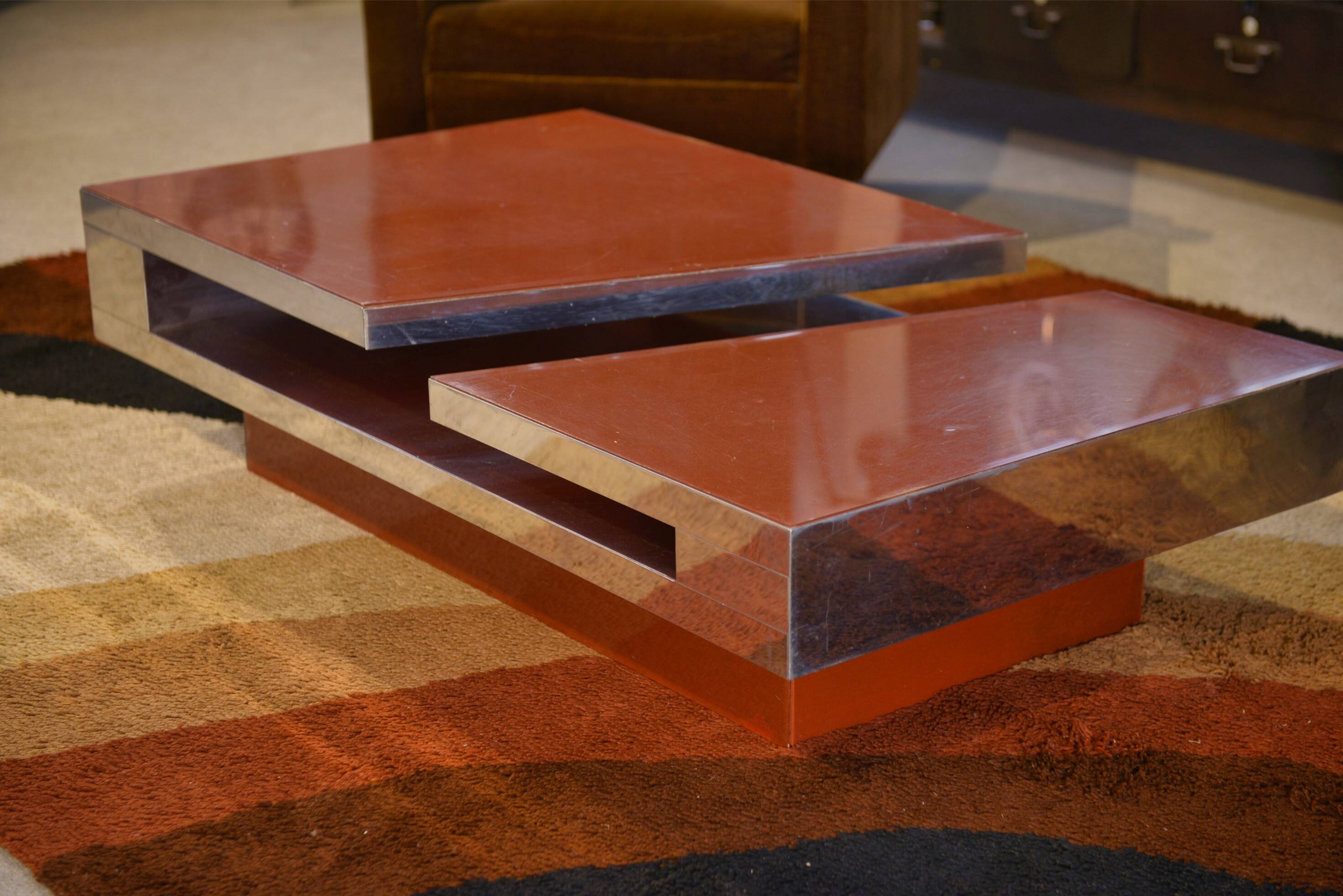 Designer coffee table by Philippe Jean 1970s