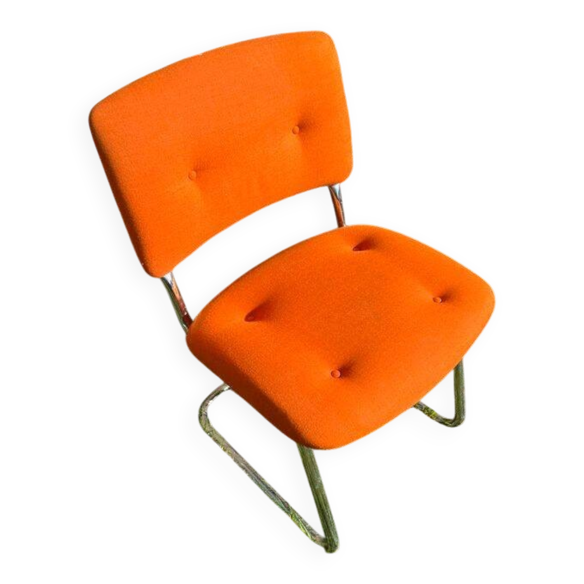 Set of chairs - Strafor Steelcase armchairs - orange
