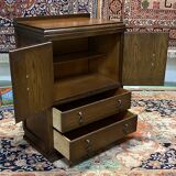 English Art Deco oak bar - 1930s