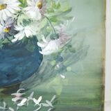 Table old bouquet of flowers frame dore