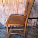 Ancienne chaise bistrot style luterma bois clair vintage #a567