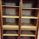 Double curtain cabinet