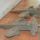 cast iron fleurs-de-lis (pair)