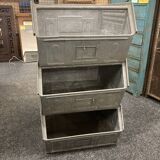lot of 3 galvanized industrial cassier schafer kasten