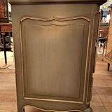 Louis XV style crossbow chest of drawers with patina