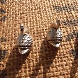 5 vintage swan knife holders. silver plated