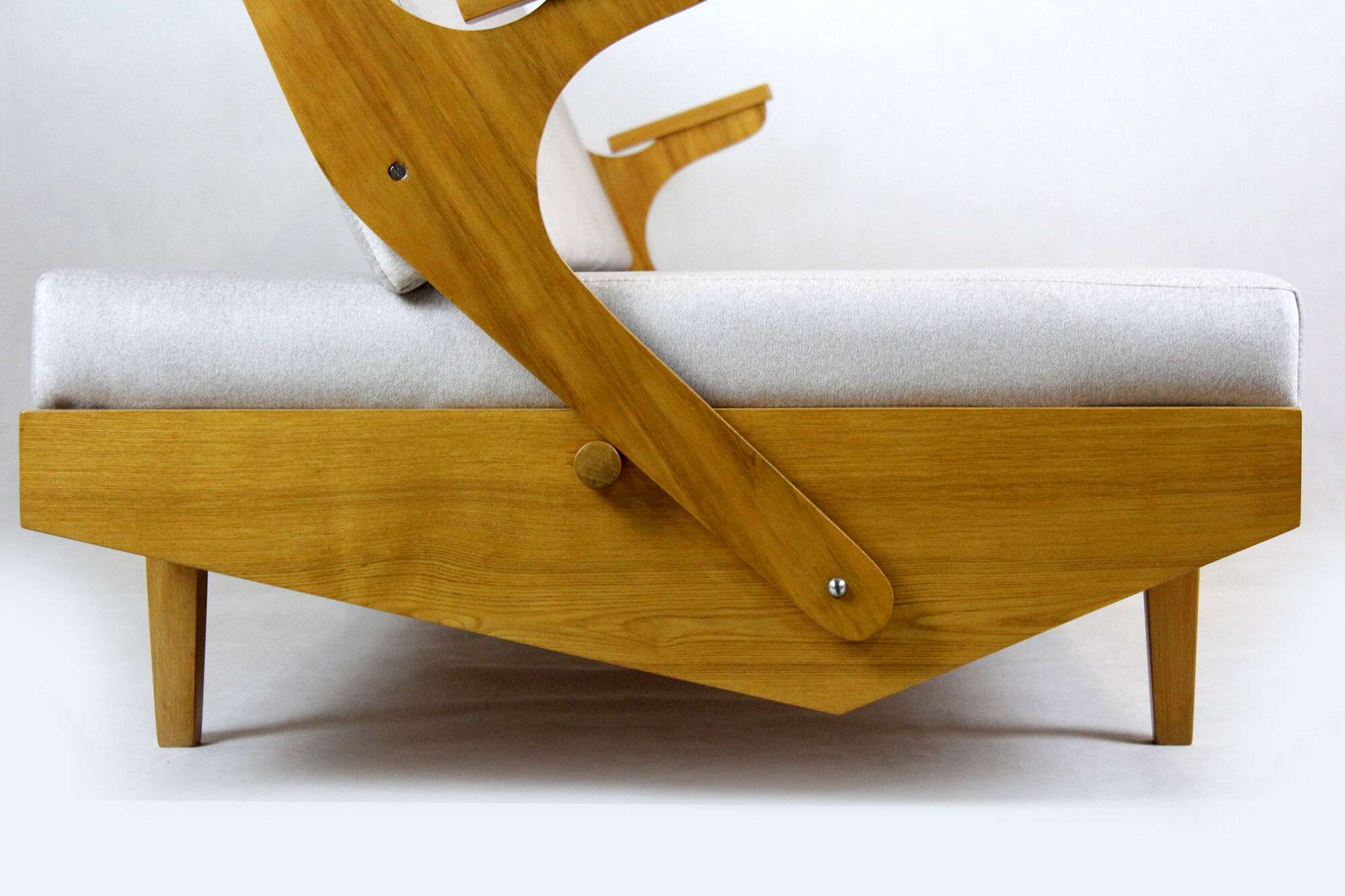 Restored Mid-Century Convertible Sofa from Opp Drevovyroba, 1970s