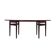Oval rosewood table, 1950s, Danish design, designer: Arne Vodder, productio