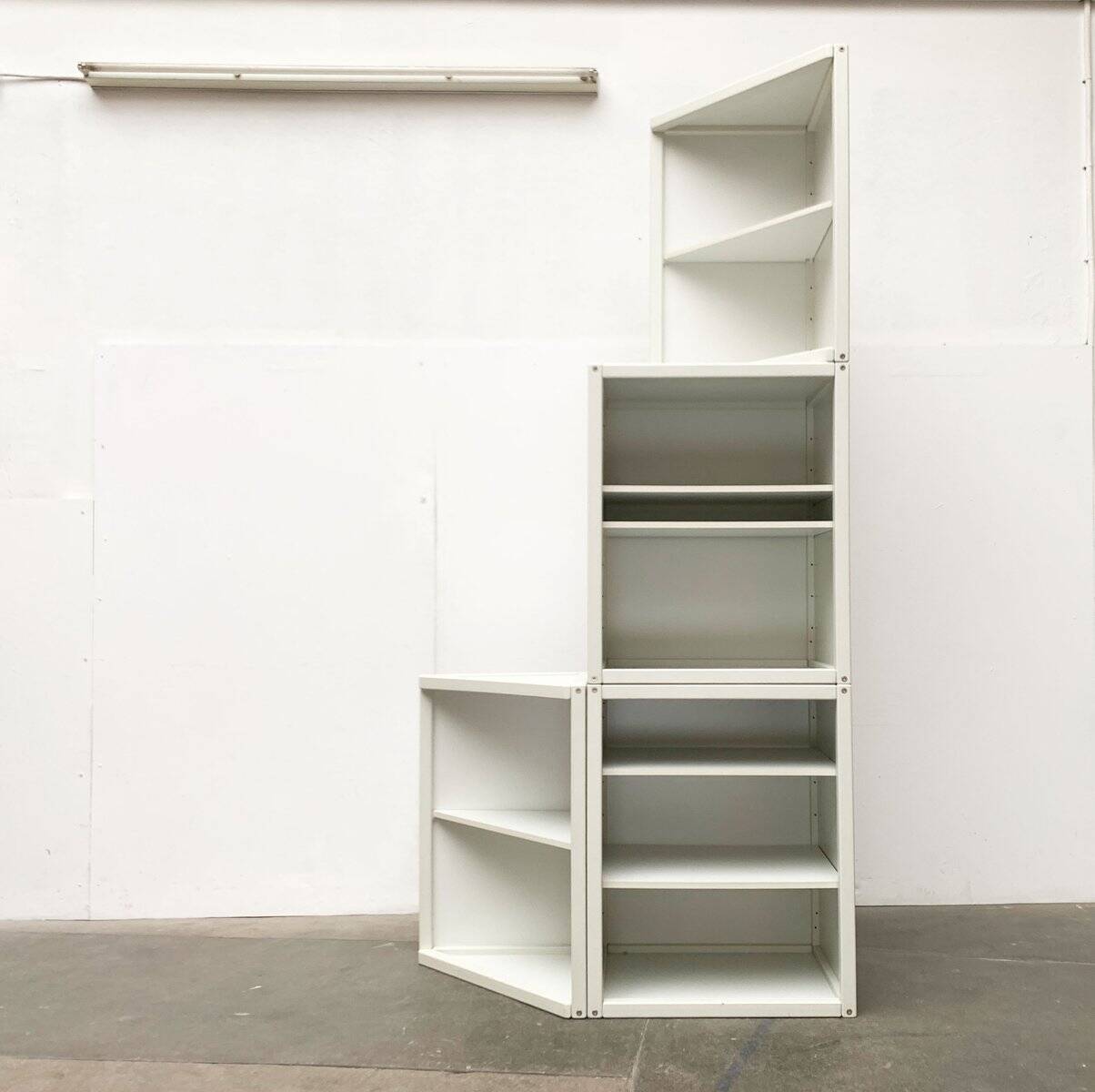 Postmodern profile systems Cabinets and shelves by Elmar Flötotto for Flötotto, Germany, 1980s, set of 5